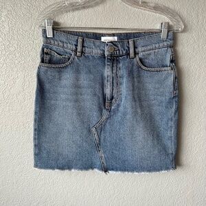 ARMEDANGELS frayed hem denim mini skirt